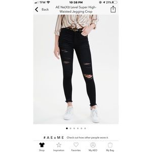 AE super hi-rise jegging crop